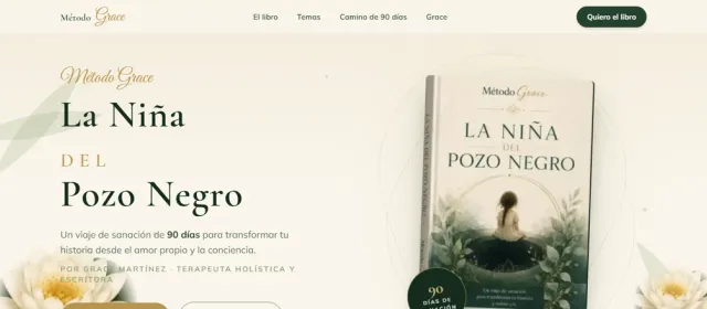 Landing de Método Grace — libro La Niña del Pozo Negro