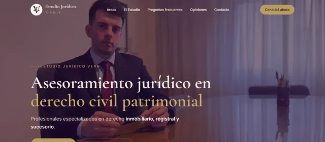 Diseño web de Estudio Jurídico Vera — derecho civil patrimonial